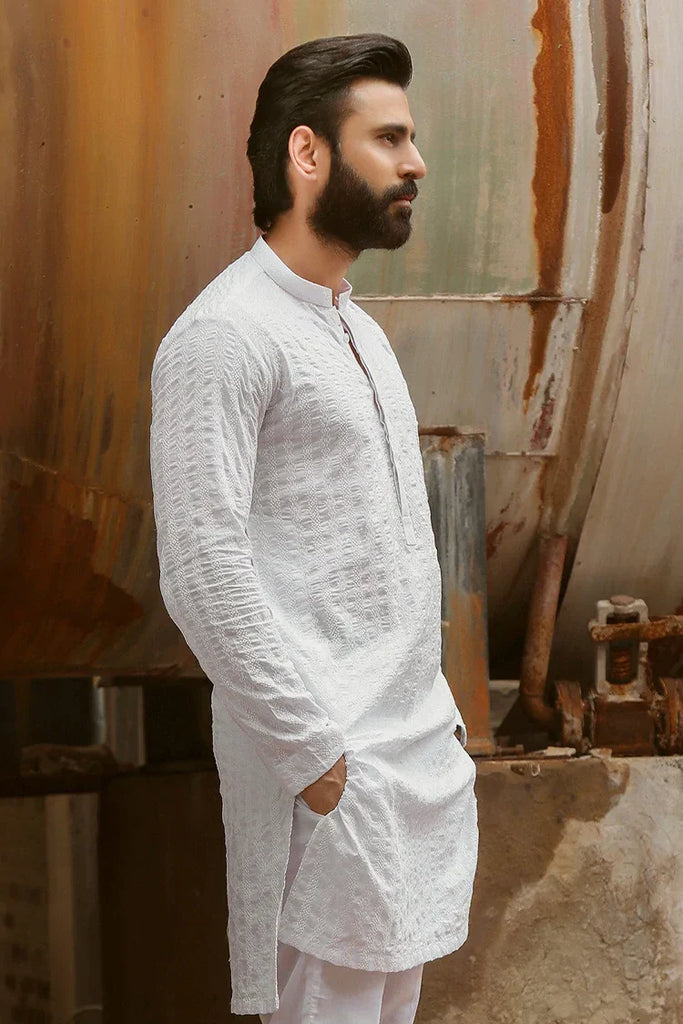 Istor - 1 Pc Stitched - White Kurta - IST-43