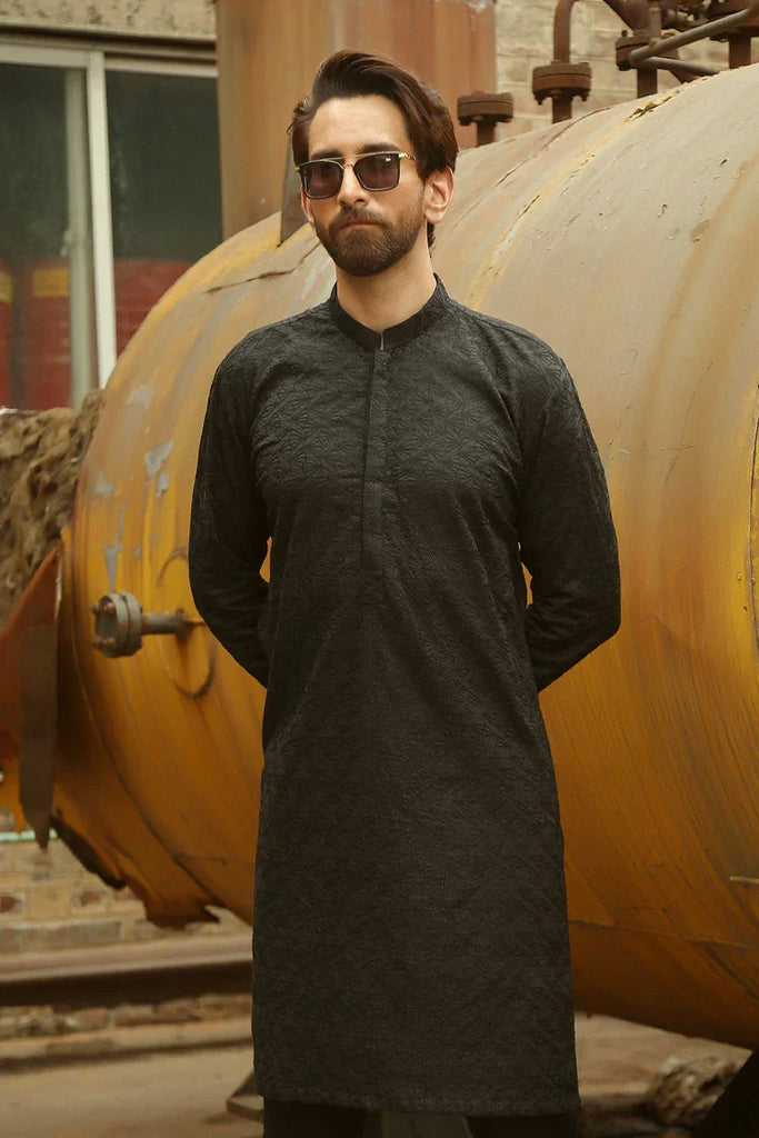 Istor - 1 Pc Stitched - Black Kurta - IST-44