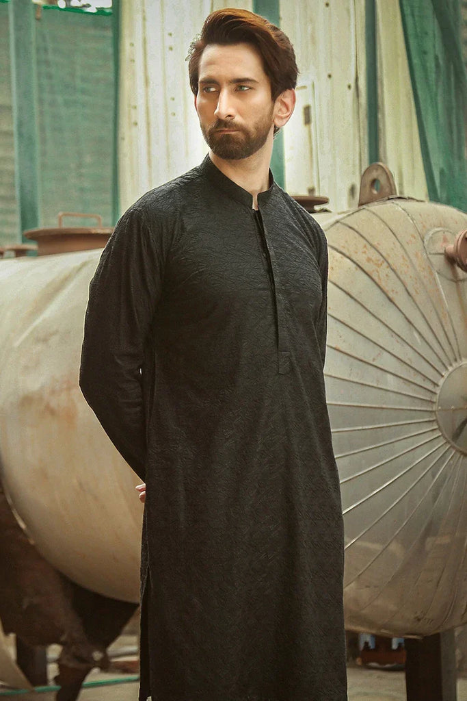 Istor - 1 Pc Stitched - Black Kurta - IST-44