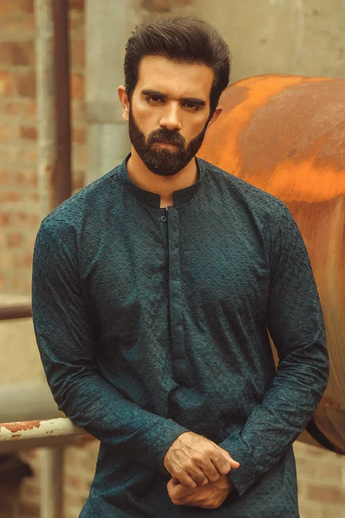 Istor - 1 Pc Stitched - Navy Kurta - IST-45