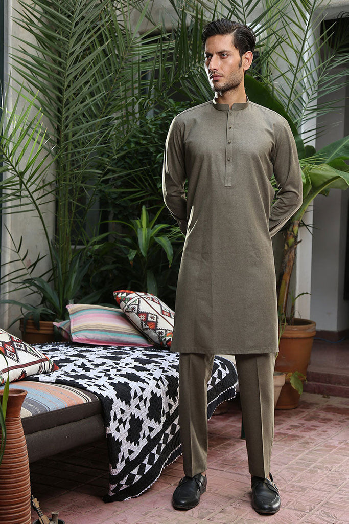 Istor - 2Pc | Stitched | Markhor | Dusty Olive | IST-48