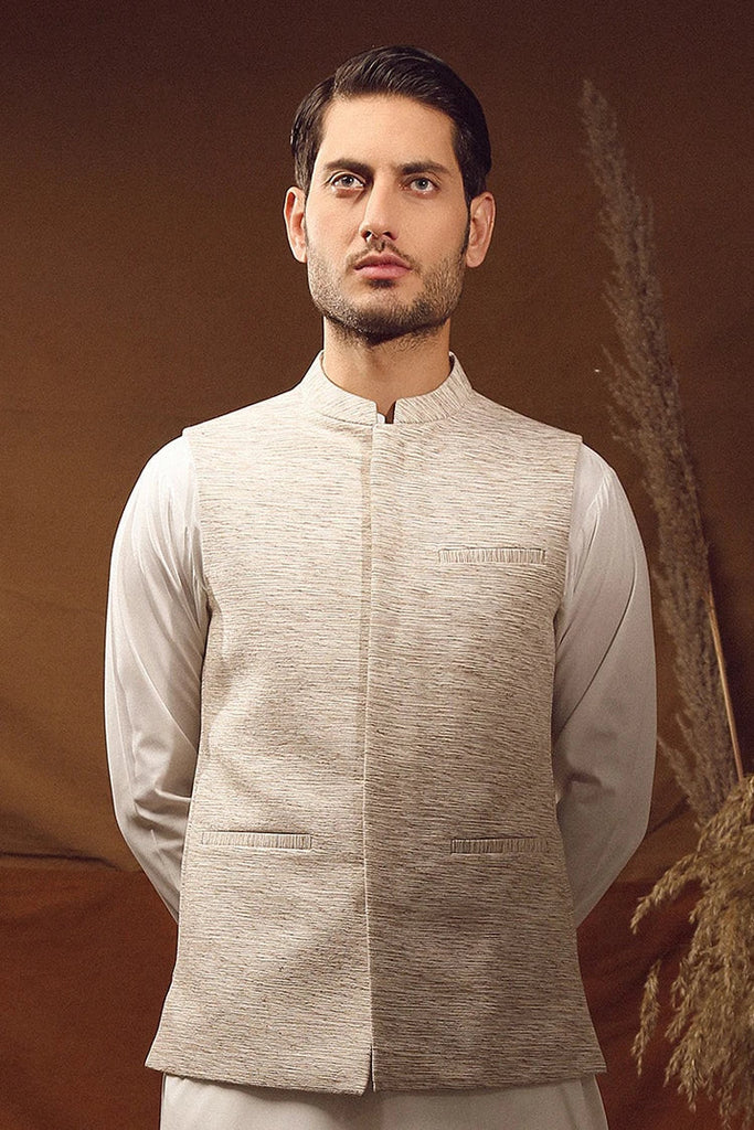 Istor - Waistcoat - Khaddar - Off White - IST-63