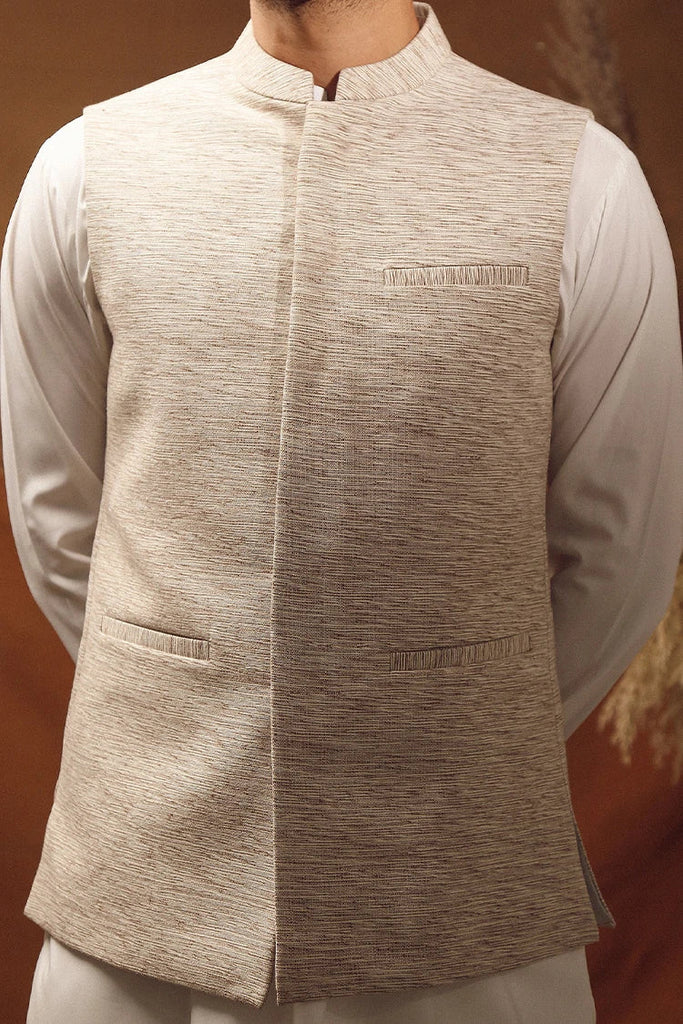 Istor - Waistcoat - Khaddar - Off White - IST-63