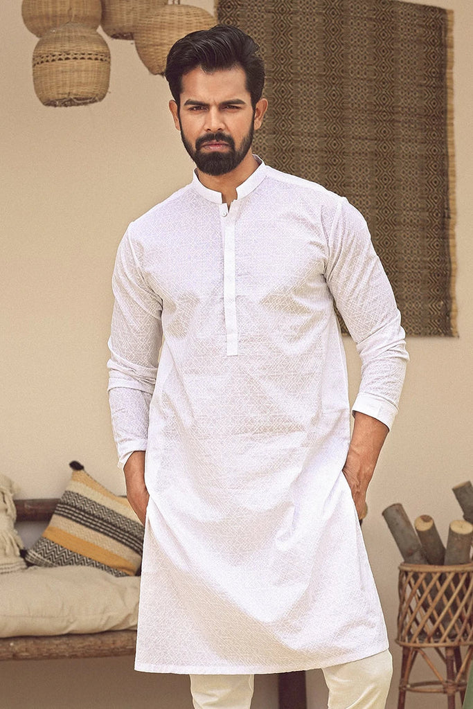 Istor - 1 Pc Stitched - White Kurta - IST-70