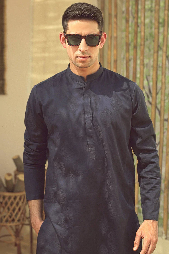 Istor - 1 Pc Stitched - Navy Kurta - IST-77