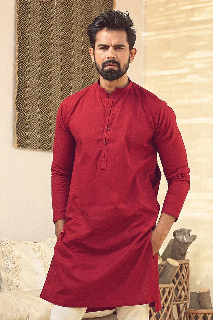 Istor - 1 Pc Stitched - Maroon Kurta - IST-78