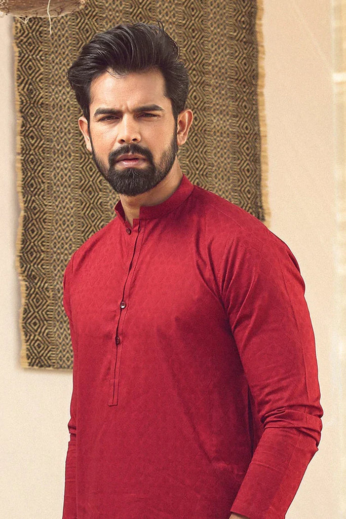 Istor - 1 Pc Stitched - Maroon Kurta - IST-78