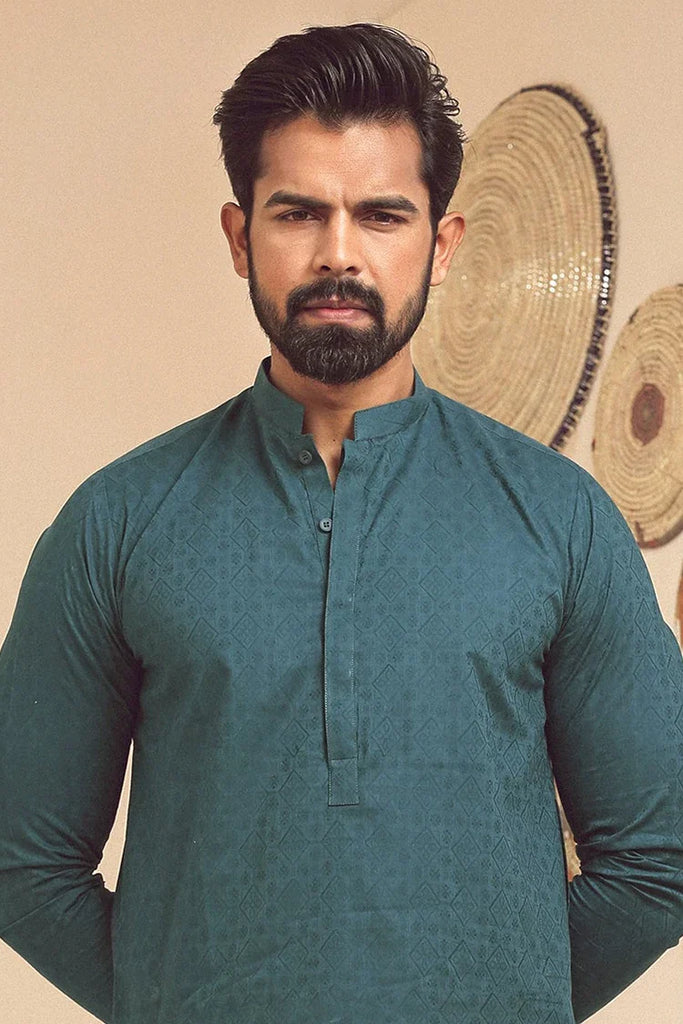 Istor - 1 Pc Stitched - Green Kurta - IST-79