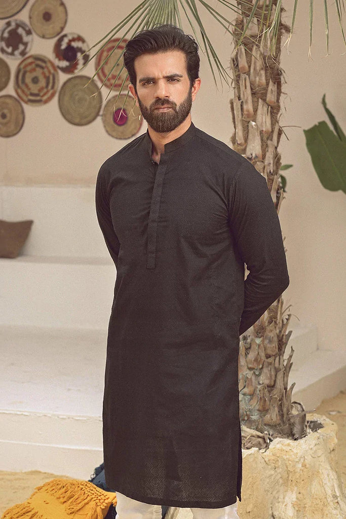 Istor - 1 Pc Stitched - Black Kurta - IST-81