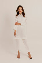 Load image into Gallery viewer, The Slay Wear - Basic Stitched - Ivory Pleated Set