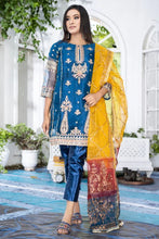 Load image into Gallery viewer, Ketifa - Formals Unstitched Collection - Artistic Blue