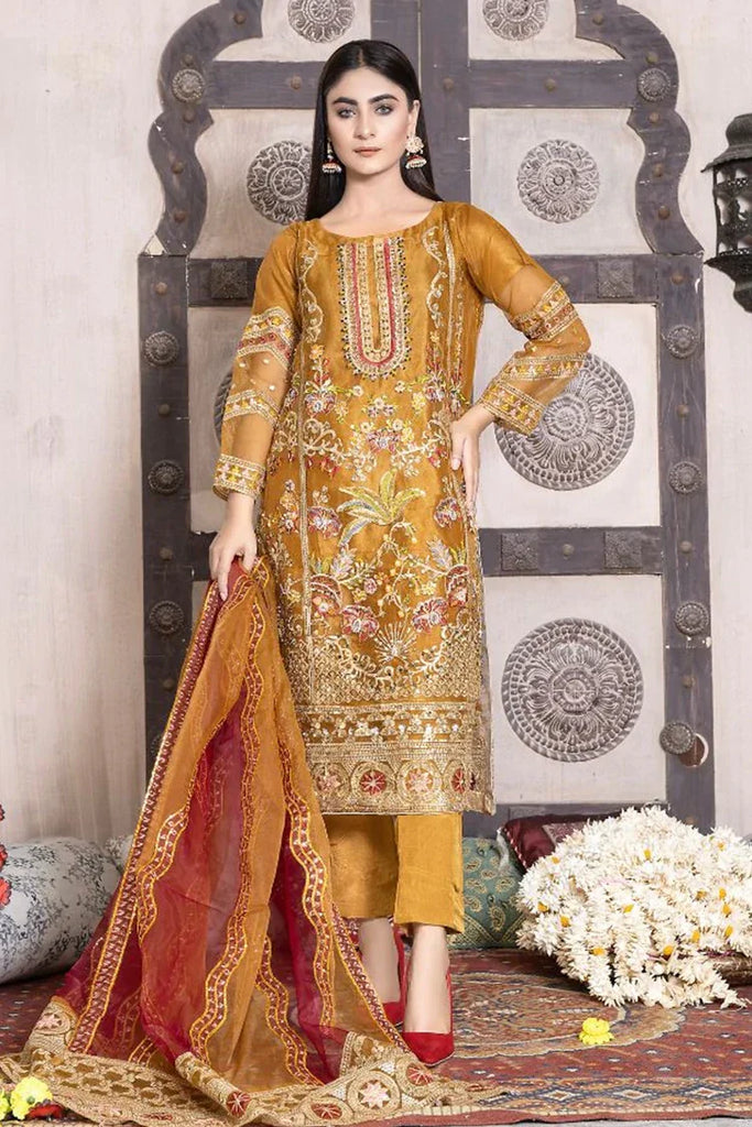 Ketifa - Formals Unstitched Collection - Brilliant Gold