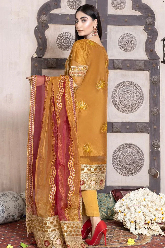 Ketifa - Formals Unstitched Collection - Brilliant Gold