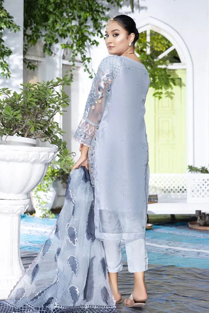 Ketifa - Formals Unstitched Collection - Floral Gray