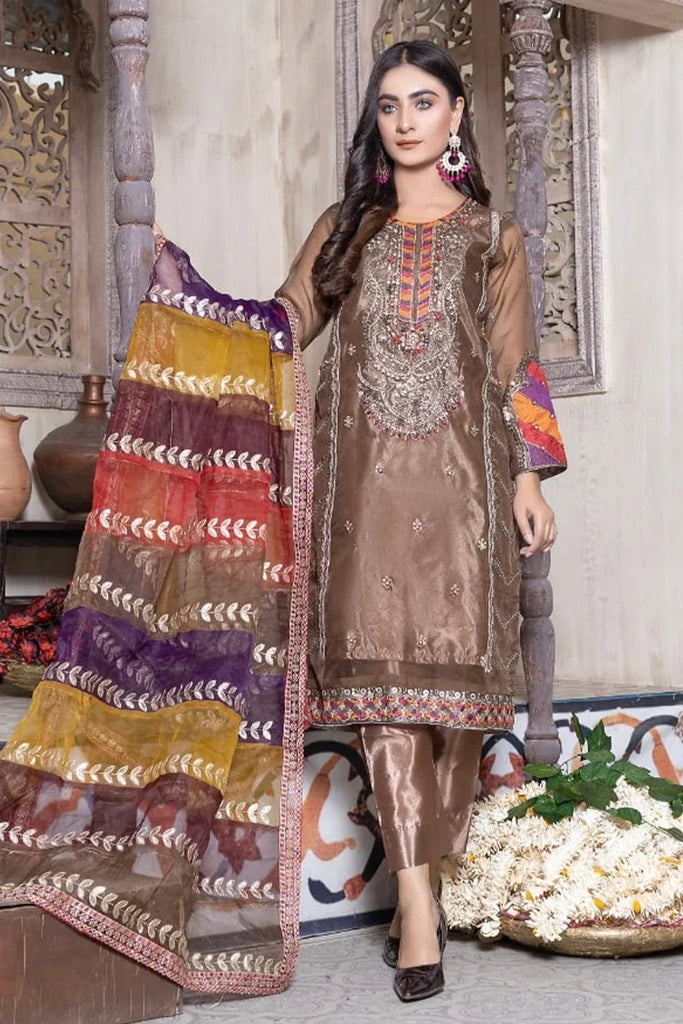 Ketifa - Formals Unstitched Collection - Rich Caramel