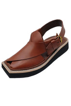 Load image into Gallery viewer, Khan&#39;s Wear - Kaptaan Chappal - Brown