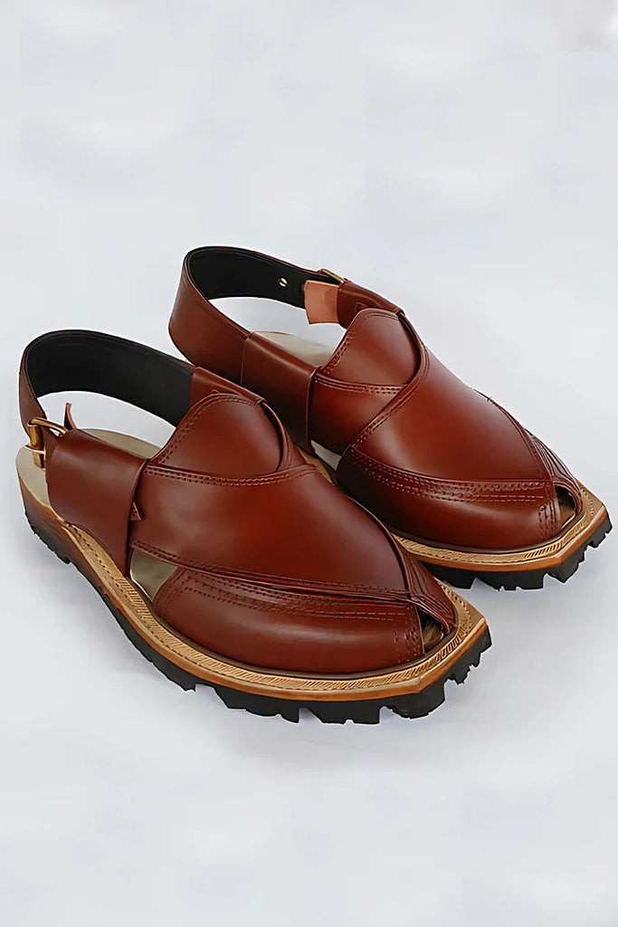 Khan's Wear - Norozi Chappal - Brown