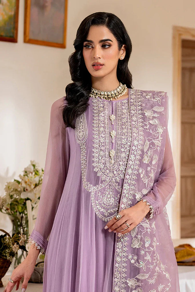 Fozia Khalid - Unstitched Chiffon Collection - Orchid - LFP-1107