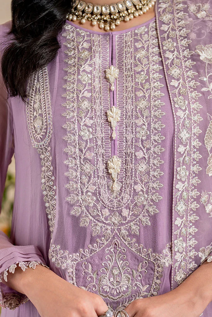 Fozia Khalid - Unstitched Chiffon Collection - Orchid - LFP-1107