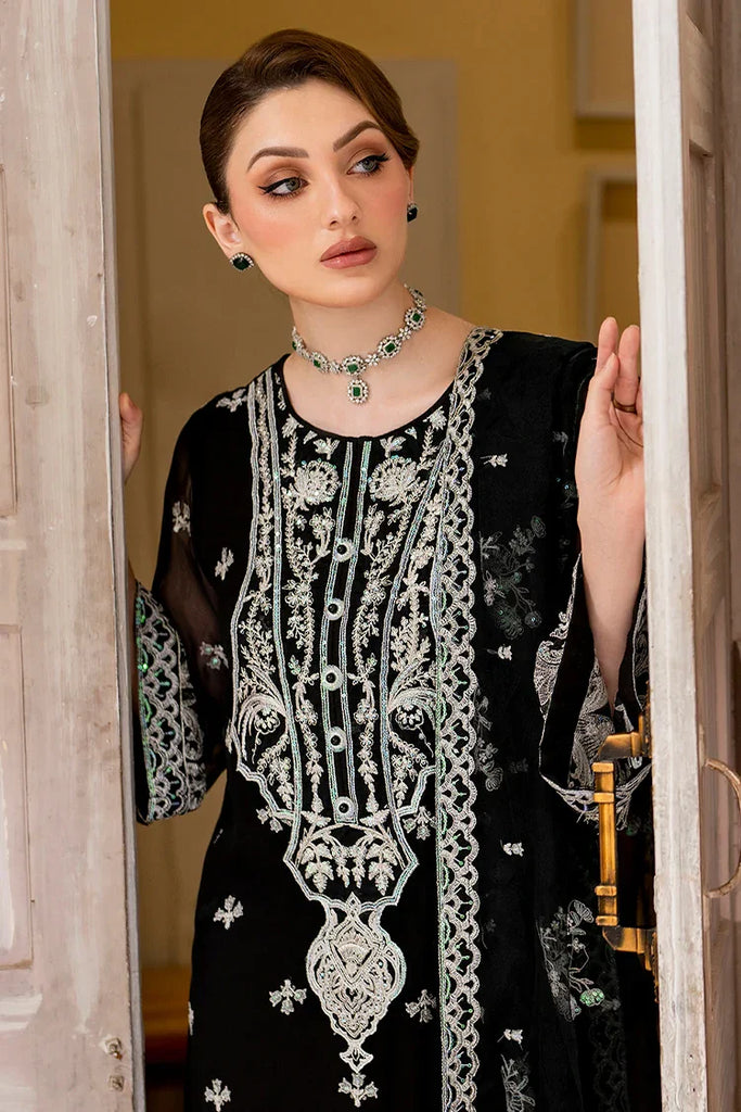 Fozia Khalid - Unstitched Chiffon Collection - Delia  - LFP-1113