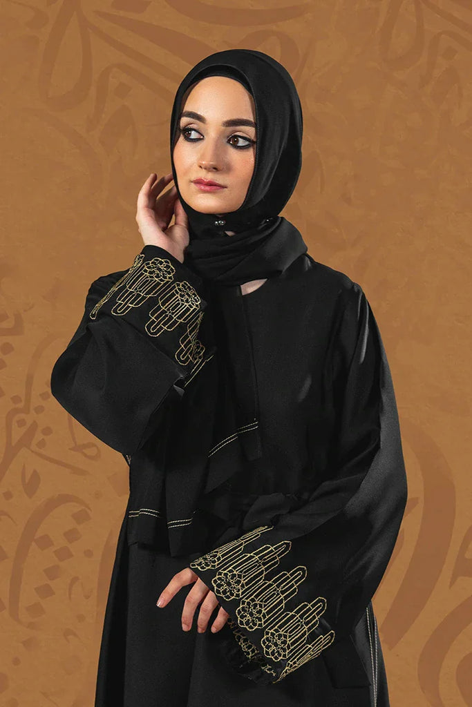 Malbus - Siyah - Abaya - Mehr