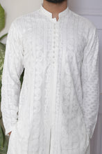 Load image into Gallery viewer, ER Chicken Kari 560 Sherwani Kurta Front Open From Bottom with loop bttond