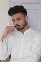 Load image into Gallery viewer, ER Chicken Kari 560 Sherwani Kurta Front Open From Bottom with loop bttond