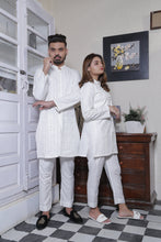 Load image into Gallery viewer, ER CP 4 Chicken Kari Couple Collection  Sherwani Kurta Front Open From Bottom with loop btto