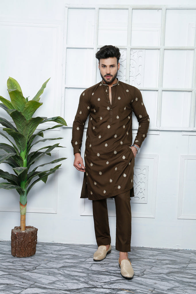 ER 508  Embroidered Kurta Pajama Design