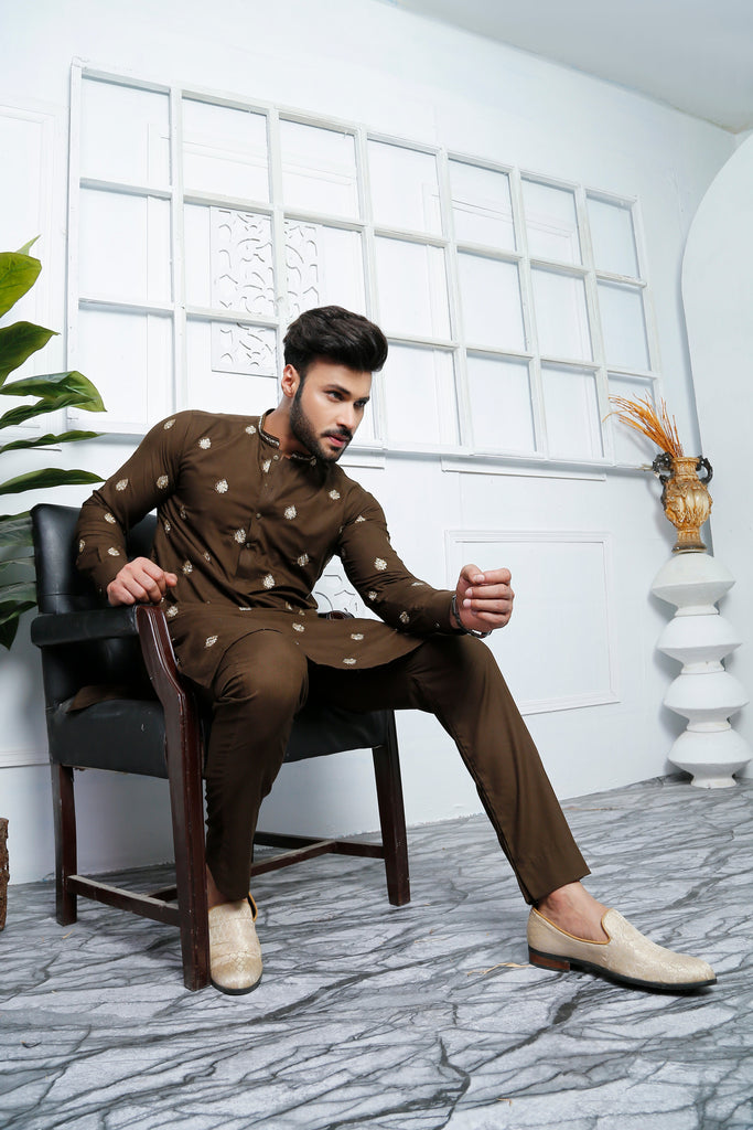 ER 508  Embroidered Kurta Pajama Design