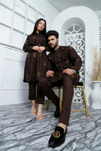 Load image into Gallery viewer, ER CP 1 Brown Embroided Couple Suits