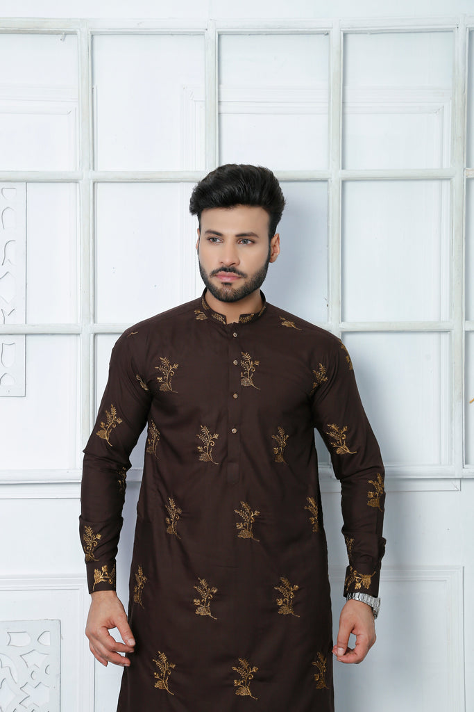 ER 510 Embroidered Kurta Pajama For Men