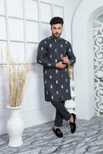 Load image into Gallery viewer, ER 511 Blue Boti Kurta Pajama For Men