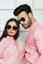 Load image into Gallery viewer, ER CP 3 Pink Embroided Couple Suits