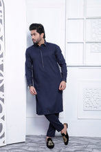 Load image into Gallery viewer, ER 496 Navy Blue Kurta Pajama For Men