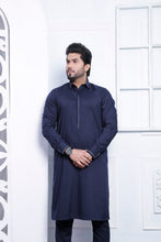 Load image into Gallery viewer, ER 496 Navy Blue Kurta Pajama For Men