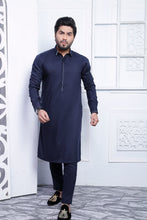 Load image into Gallery viewer, ER 496 Navy Blue Kurta Pajama For Men