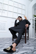 Load image into Gallery viewer, ER 464 Black Kurta Pajama For Men