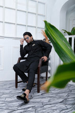 Load image into Gallery viewer, ER 464 Black Kurta Pajama For Men