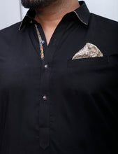 Load image into Gallery viewer, ER 464 Black Kurta Pajama For Men