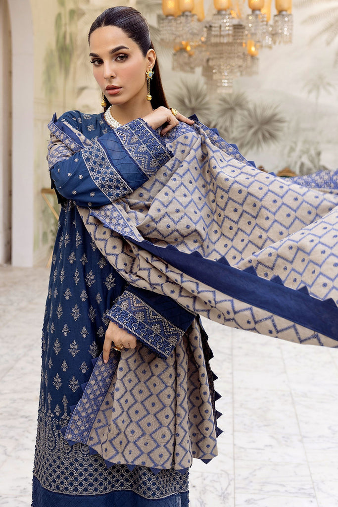 4991-AALAM EMBROIDERED KHADDAR UNSTITCHED