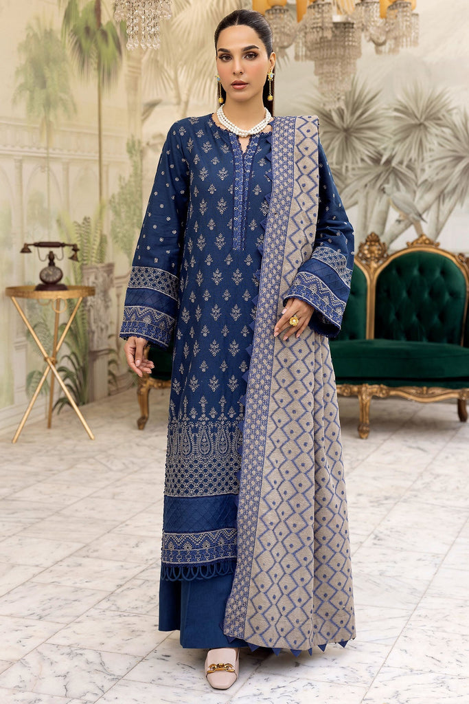 4991-AALAM EMBROIDERED KHADDAR UNSTITCHED