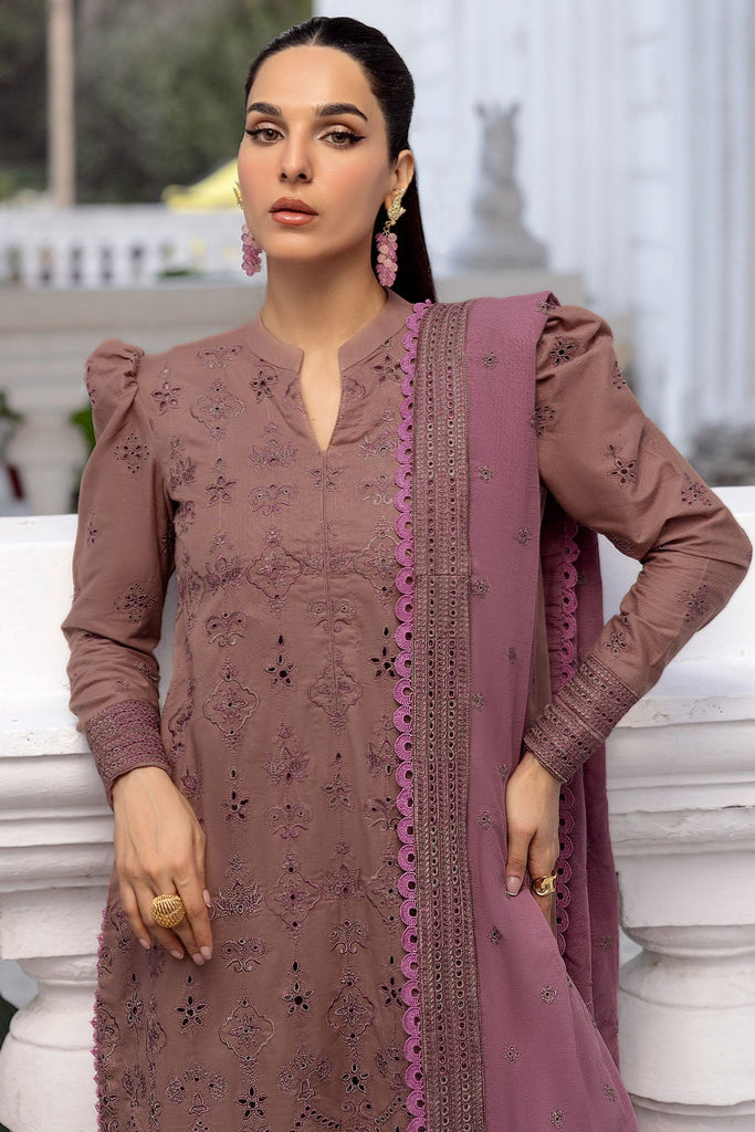 4996-LEISHA EMBROIDERED KHADDAR UNSTITCHED