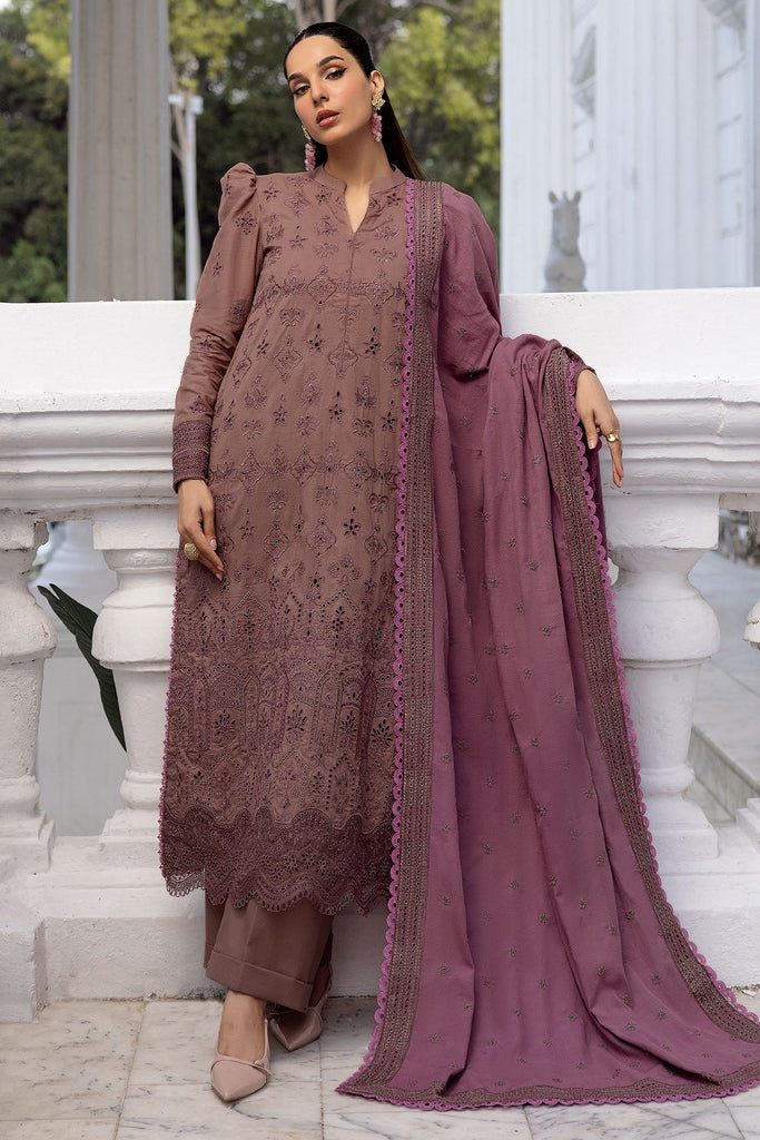 4996-LEISHA EMBROIDERED KHADDAR UNSTITCHED