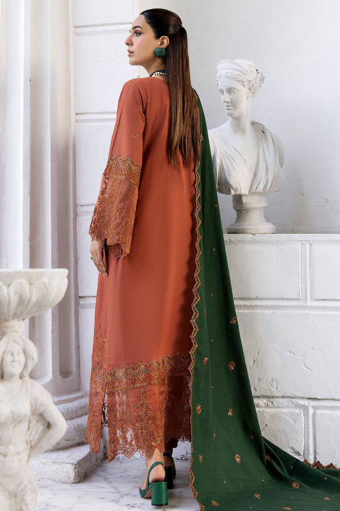 4997-PERISA EMBROIDERED KHADDAR UNSTITCHED