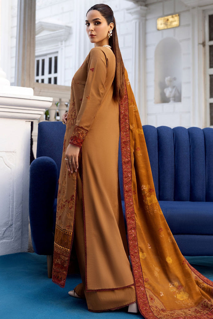 4998-BAZIF EMBROIDERED KHADDAR UNSTITCHED