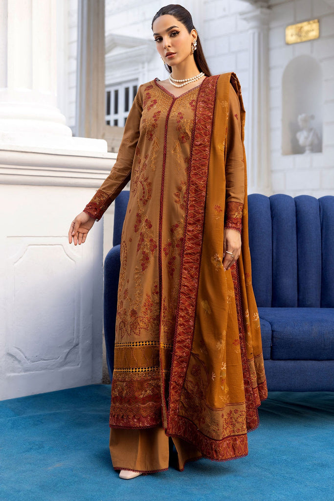 4998-BAZIF EMBROIDERED KHADDAR UNSTITCHED