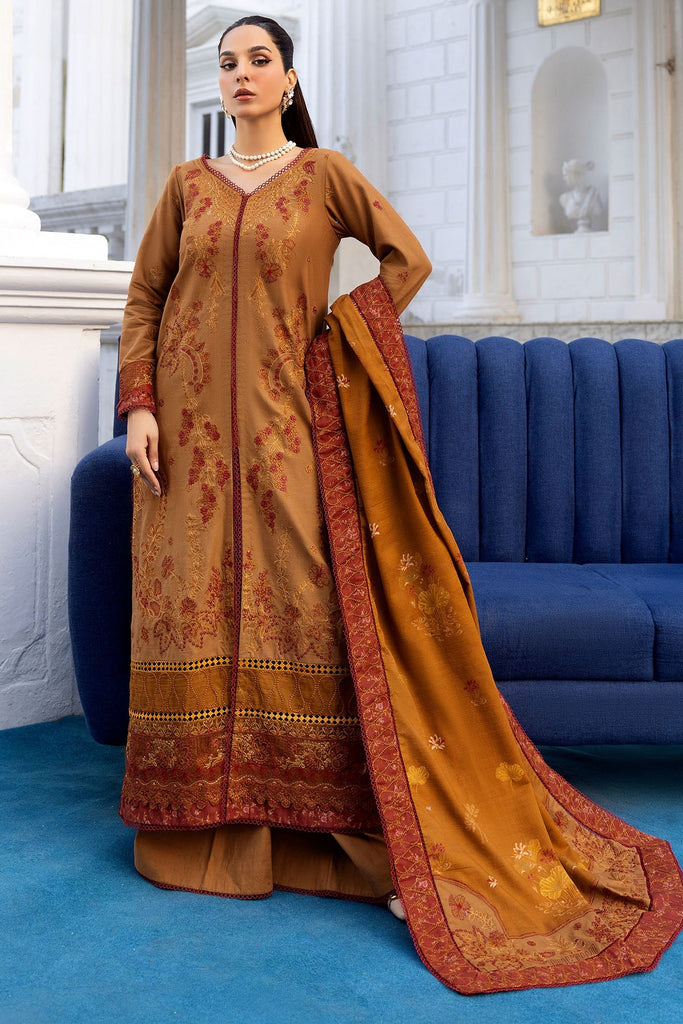 4998-BAZIF EMBROIDERED KHADDAR UNSTITCHED