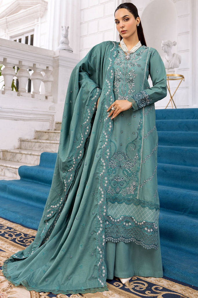 4999-FADIL EMBROIDERED KHADDAR UNSTITCHED