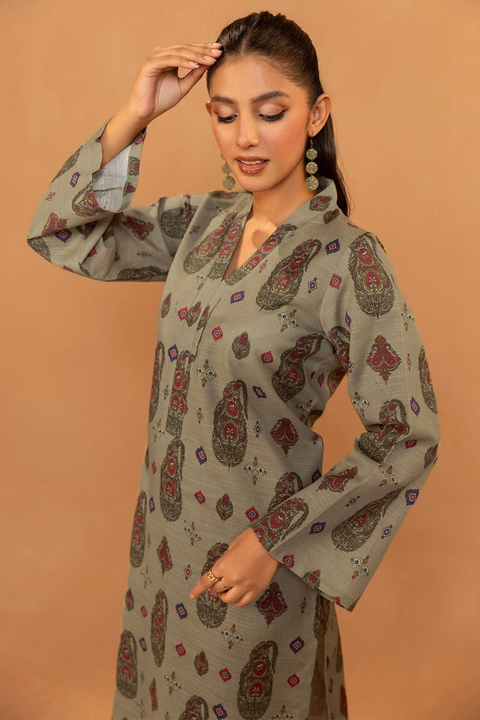 5223-HAFSA DIGITAL PRINTED KHADDAR UNSTITCHED